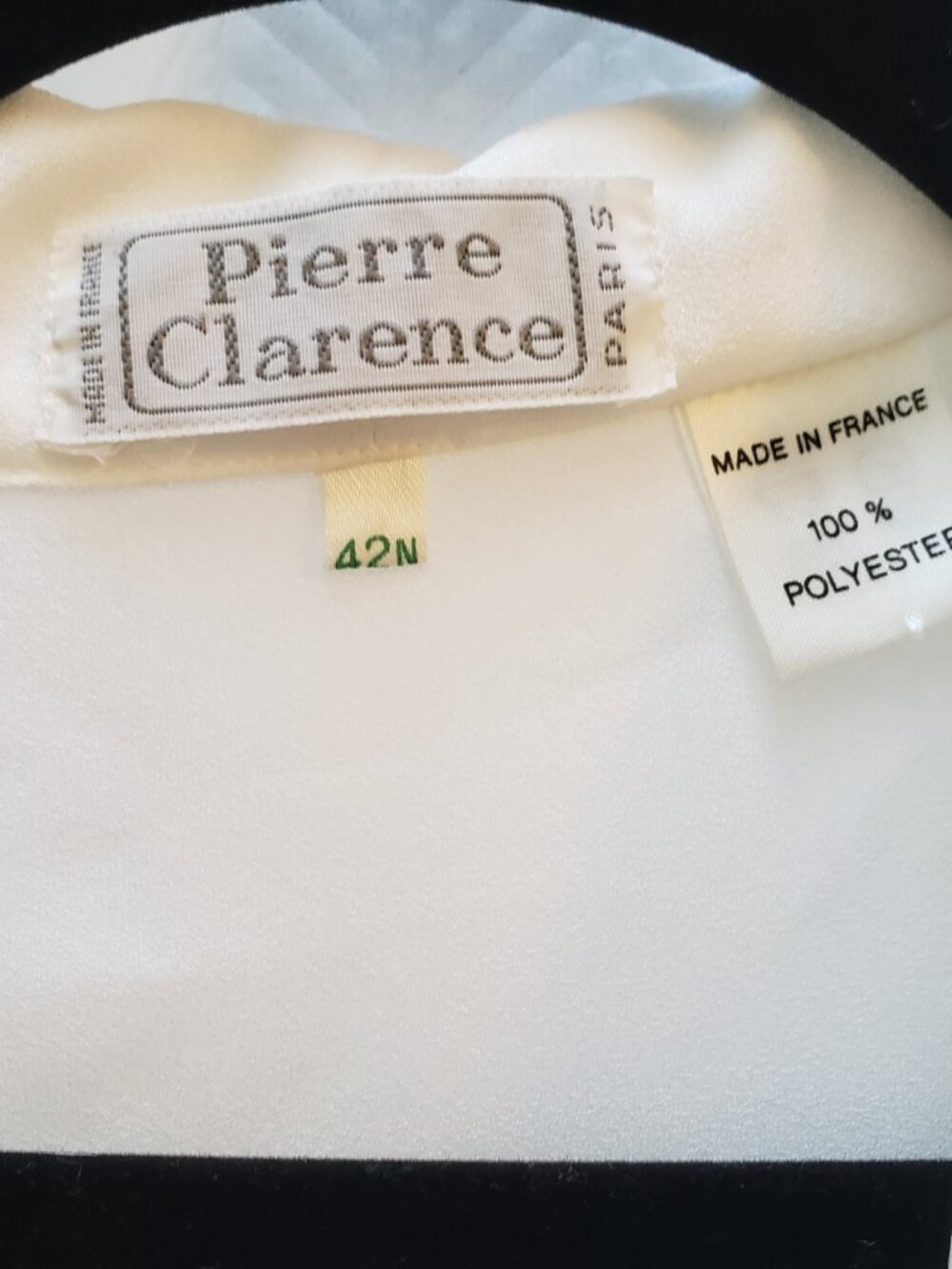Vintage Frill  Button up Blouse White Made in France EU 42N Ruffle Poet Girlhood - Picture 12 of 16